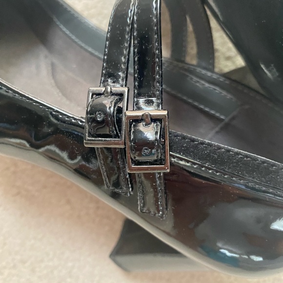 Aerosoles Heelrest Black Patin Leather Womens Mary Jane Shoes Size 8 - Picture 3 of 5